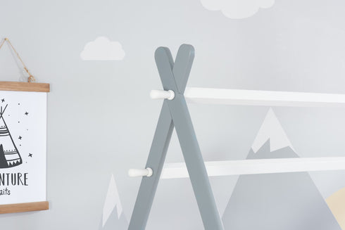 Teepee Single Bed White & Grey